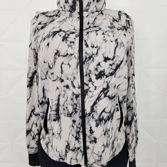 Lululemon Women's White Black Bring Back The Track Performance Jacket Size 8 - Picture 4 of 9
